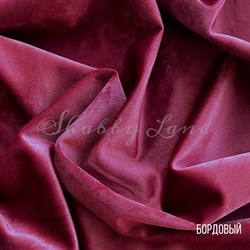 Бархатная ткань, цвет бордовый - фото 11062