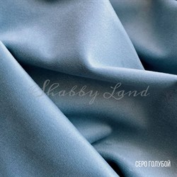 Бархатная ткань серо-голубая светлая - фото 11067