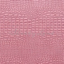 Переплетный кожзам, рисунок Крокодил, пудрово-розовый - фото 11747