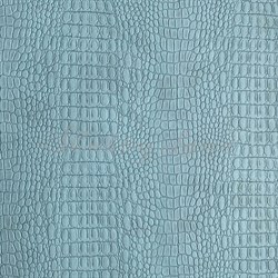 Переплетный кожзам, рисунок Крокодил, пепельно-голубой - фото 11749