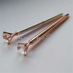 Ручки Бриллиант с розовым золотом - фото 11934