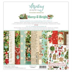 1/2 Набора бумаги для скрапбукинга Merry&Bright by MintayPapers, арт. MTMBR07 - фото 12026