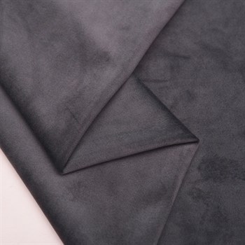 Бархатная ткань, цвет темно-серый - фото 4880