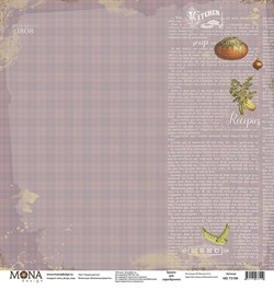 Односторонний лист Тыквенный суп, коллекция Винтажные рецепты, MD73159 - фото 6543