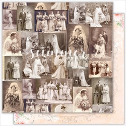 Двустронняя бумага для скрапбукинга Vintage wedding , арт.SS201220194 - фото 7170