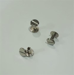 Набор крепежей для кольцевого механизма, 2шт, цвет серебро, арт. IZH00412 - фото 7862