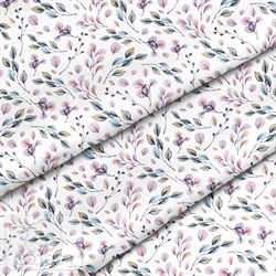 Ткань для рукоделия Фиолетовые листья - фото 8271