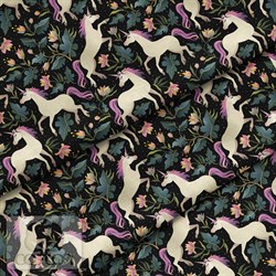 Ткань для рукоделия Единороги в ночи, арт. 5830 - фото 8276