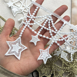Кружево декоративное Звезды, арт.KDZ105 - фото 8763