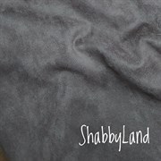 Замша двусторонняя, цвет графитовый ZD110