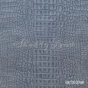 Переплетный кожзам рисунок Крокодил серый