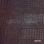 Переплетный кожзам рисунок Крокодил шоколадный арт.5899
