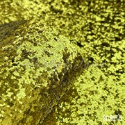 Кожзам с крупным глиттером желтое золото, 35*50 см