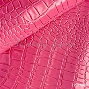 Кожзам №14 Рептилия глянец розовый