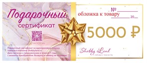 Подарочный сертификат на 5000 рублей