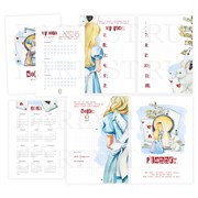 Блок страниц "Алиса в стране Чудес" 100 листов, формат А5