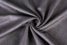 Искусственная замша односторонняя, цвет темно-серый (мокрый асфальт) арт.IZH00411