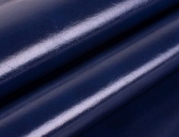 Кожзам глянцевый на тканевой основе, цвет синий