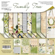Набор двусторонней бумаги для скрапбукинга Family Tree, арт. SM5600011