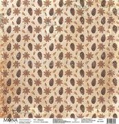 Лист односторонней бумаги Шишки, коллекция Теплая зима, MD38484