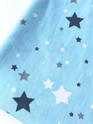 Ткань Звезды на голубом, 40*50 см
