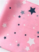 Ткань Звезды на розовом, 40*50 см