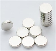 Магниты неодимовые круглые в комплекте, 10*1 мм, арт.MN0491