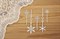 Чипборд для скрапбукинга Снежинки на палочках, арт.NG270 - фото 10076