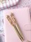 Ручки с золотой фольгой - фото 11796