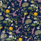 Ткань для рукоделия Колибри в лимоннике - фото 12353