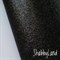 Кожзам Глиттер плотный чёрный с  мультиблестками, 1039