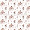 Ткань для рукоделия Ёжики с грибами, арт. 5296 - фото 8235